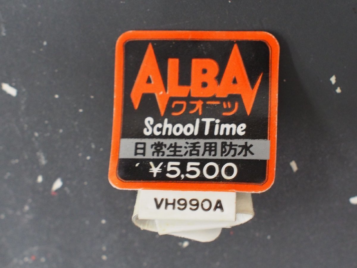 セイコー SEIKO アルバ ALBA スクールタイム SCHOOLTIME オールド クォーツ 腕時計用 新品販売時 展示タグ 紙タグ 品番: VH990A cal: Y481_画像1