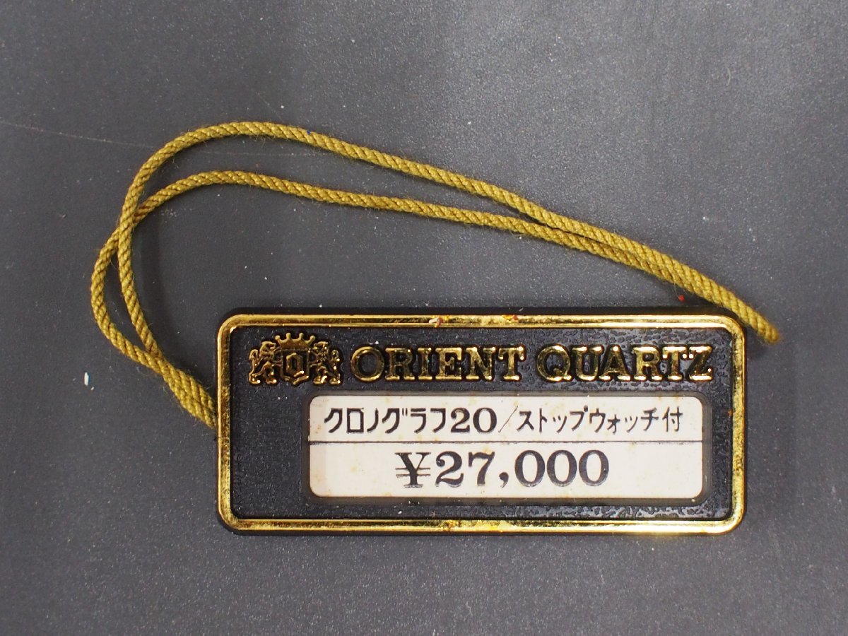  Orient ORIENT хронограф 20 секундомер есть Old кварц наручные часы для нового товара распродажа час экспонирование бирка pra бирка Cal: 611118