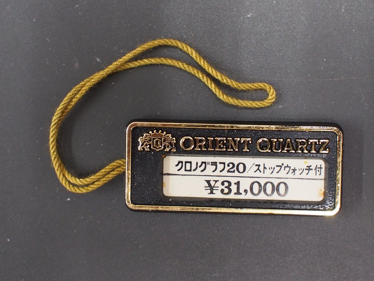  Orient ORIENT хронограф 20 секундомер есть Old кварц наручные часы для нового товара распродажа час экспонирование бирка pra бирка Cal: 611103