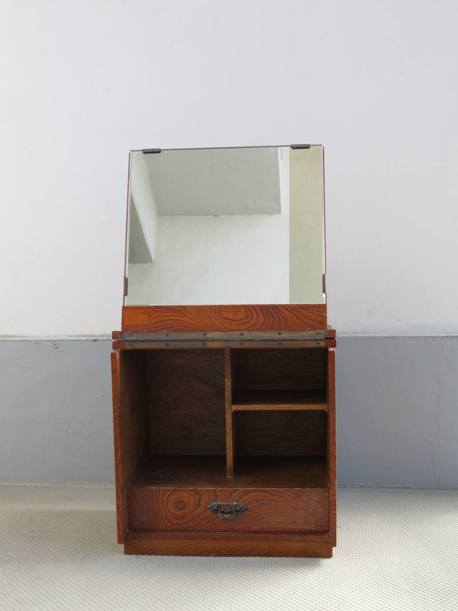 [ скучающий мебель ] retro туалетный столик с зеркалом один поверхность зеркало выдвижной ящик есть бардачок японский стиль мебель 
