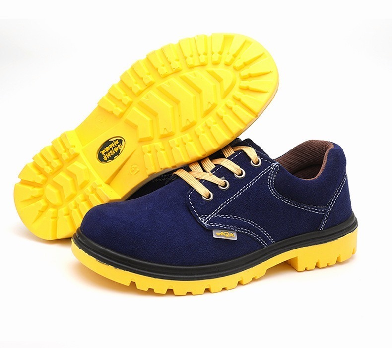 A99 new goods * nail .. pulling out prevention original leather Work shoes steel iron . core work shoes * navy blue [ size selection possible ]