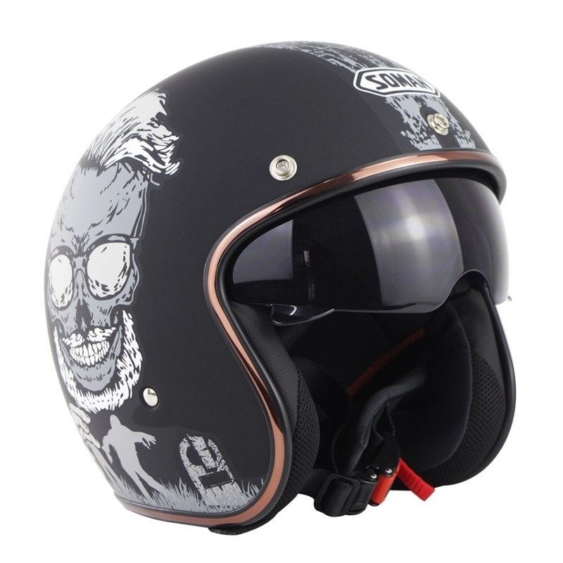 LHK2363★ 半帽 レトロなハーレーヘルメット ジェットバイクヘルメット バイク用 ヘルメット 3/4ヘルメット S-XXL_画像2