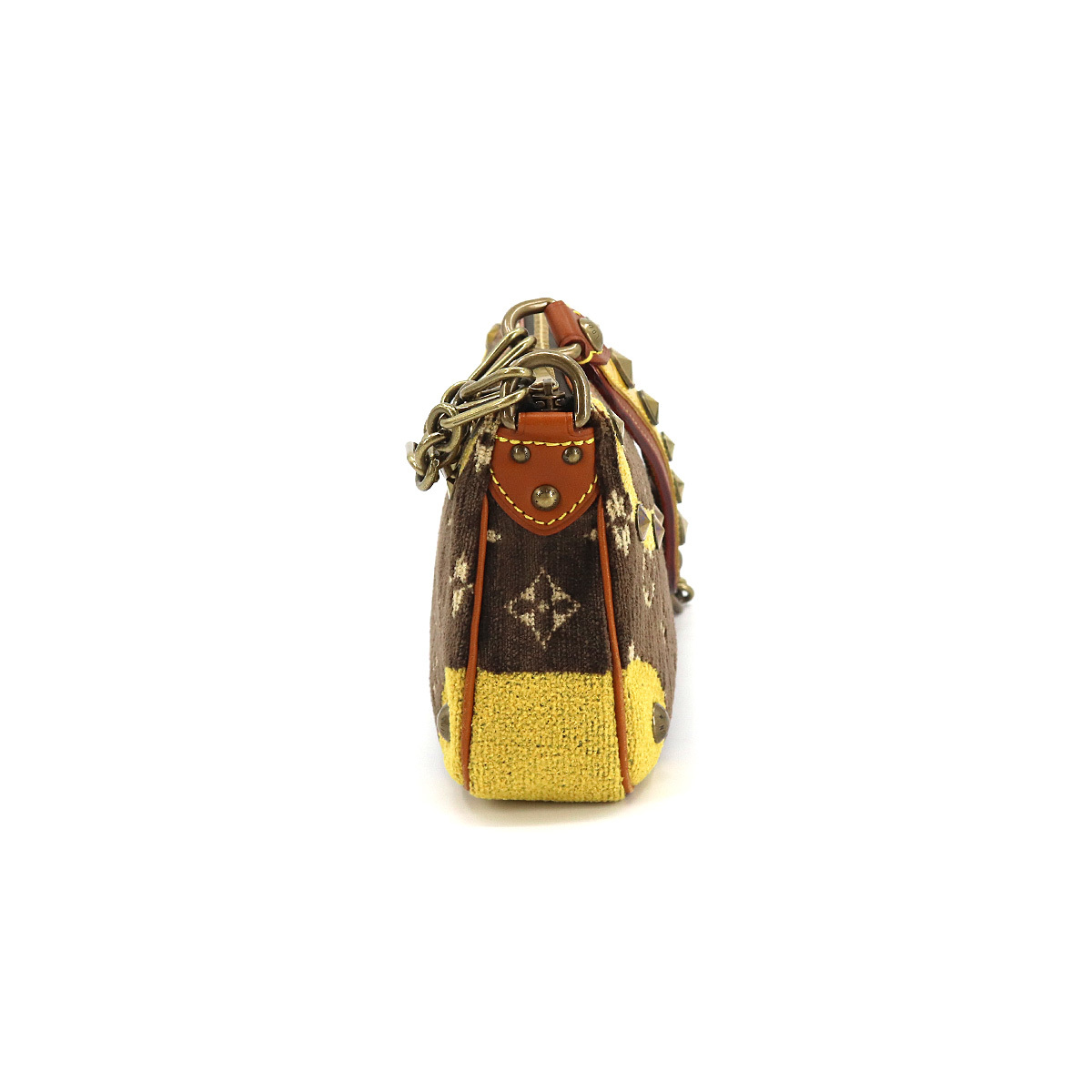ルイ ヴィトン LOUIS トロンプルイユ クロコダイル ベルベット アクセ