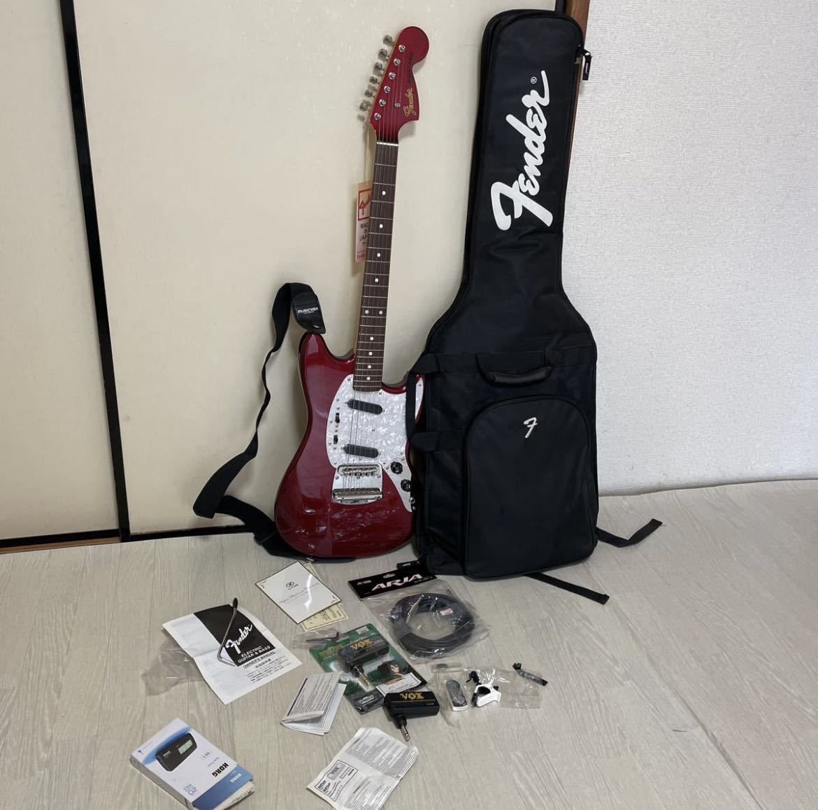 代引き人気 ◎美品Fender エレキギター OCR MG69/MH Mustang Japan JAPAN