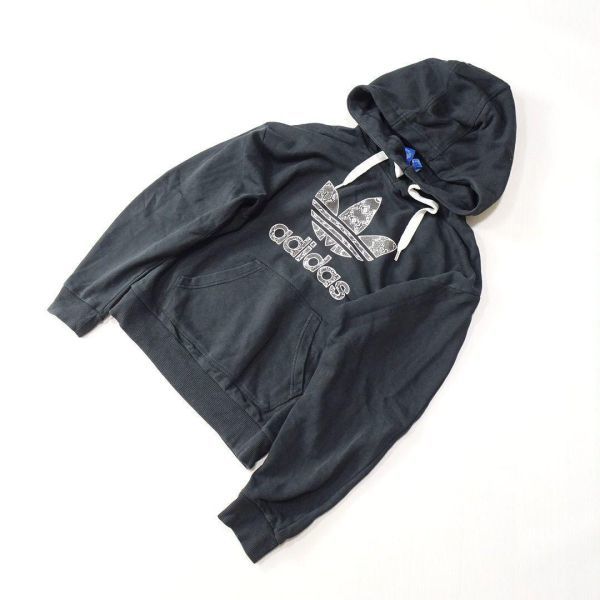 SALE】 adidas originals アディダス パイソン柄 ブラック パーカー