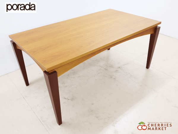 展示美品 porada ポラダ ACUTUS アクタス TABLO 2 TABLE タボロ 2 テーブル/ダイニングテーブル チェリー材 32万
