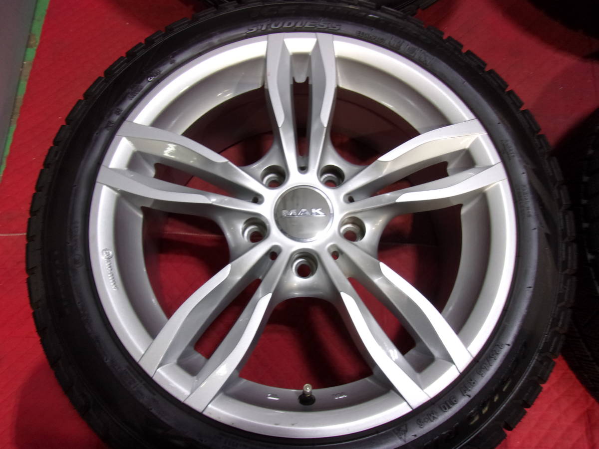 【中古セット】 ピレリ アイスアシンメトリコ 225/45R17 ＆ MAK LUFT 17インチ 7.5J+43 5H120 スタッドレス BMW 1シリーズ_画像4