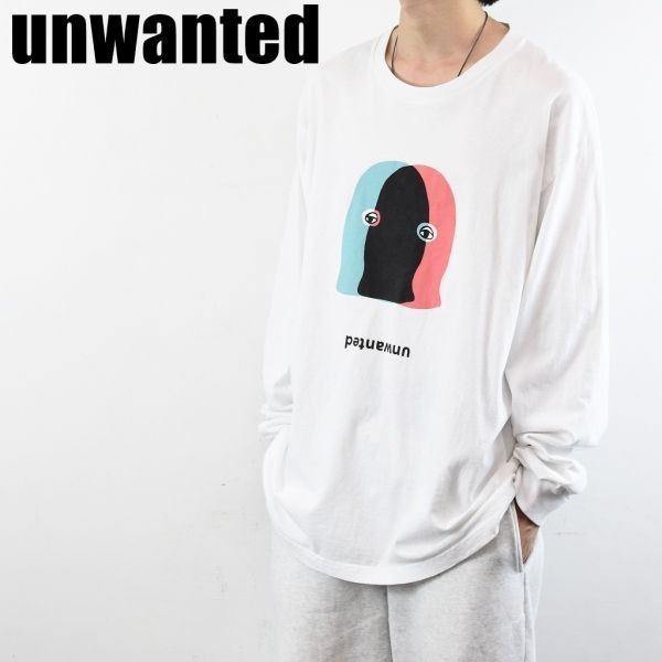 国内外の人気 AW XL オーバーサイズ メンズ Tシャツ カットソー ロンT ロング イラスト グラフィック 目出し帽 アンウォンテッド unwanted 即完売 A2516 XLサイズ以上 - codecam.be