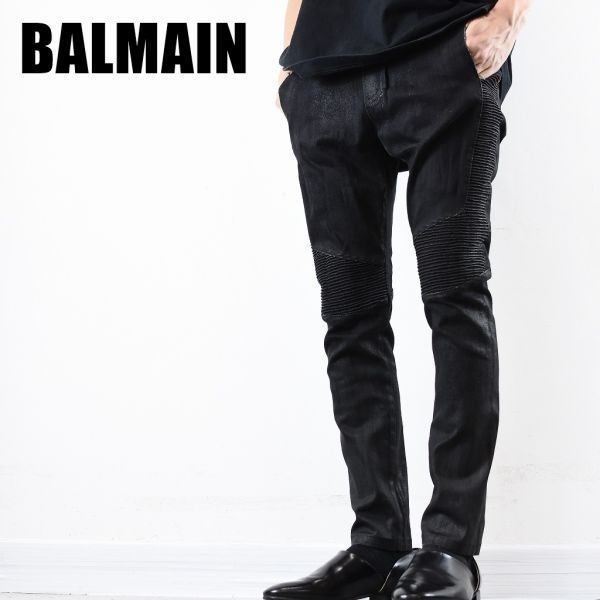 シャイニングゴールデン 新品 BALMAIN バルマン デニム REFERENCE