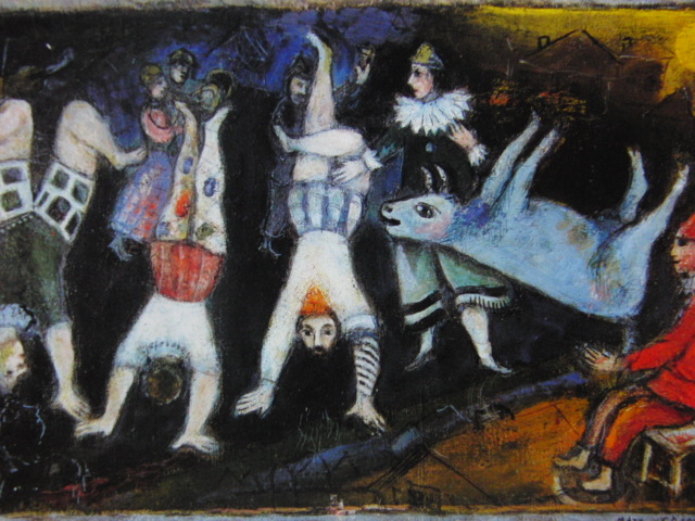 マルク シャガール、【サーカス】、希少画集より、状態良好、新品高級額装付、送料無料、洋画 絵画 Marc Chagall　人物画　風景画