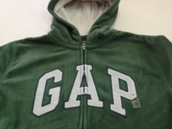 ■GAP■新品■150■正規店●ロゴパーカー■緑■フリース■04ラス１_画像2