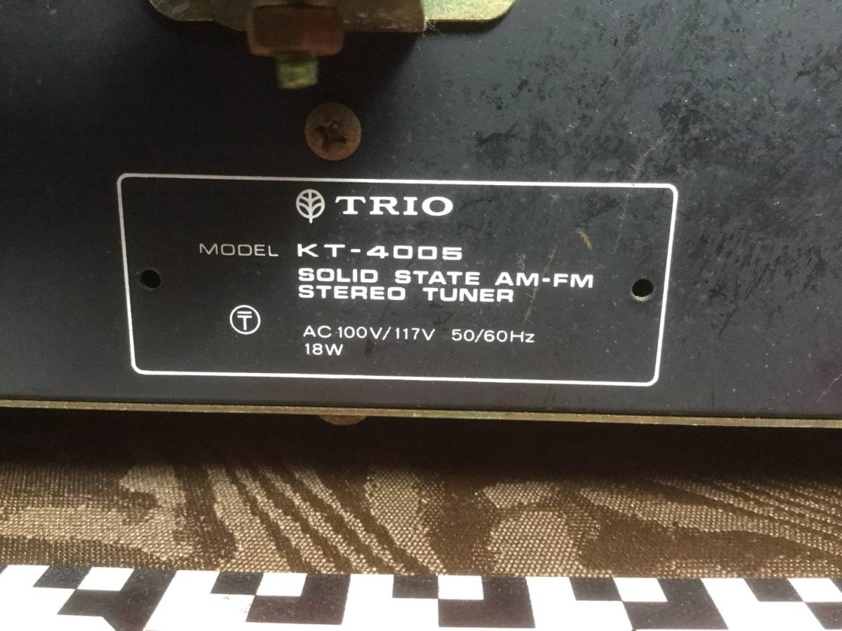  free shipping goods with special circumstances TRIO KT-4005 tuner electrification only has confirmed secondhand goods commodity control Y4-4
