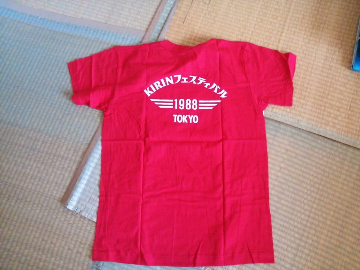 麒麟 キリンビール 半袖 赤 tシャツ 100周年記念 日本製 100th KIRIN 1888ー1988_画像2
