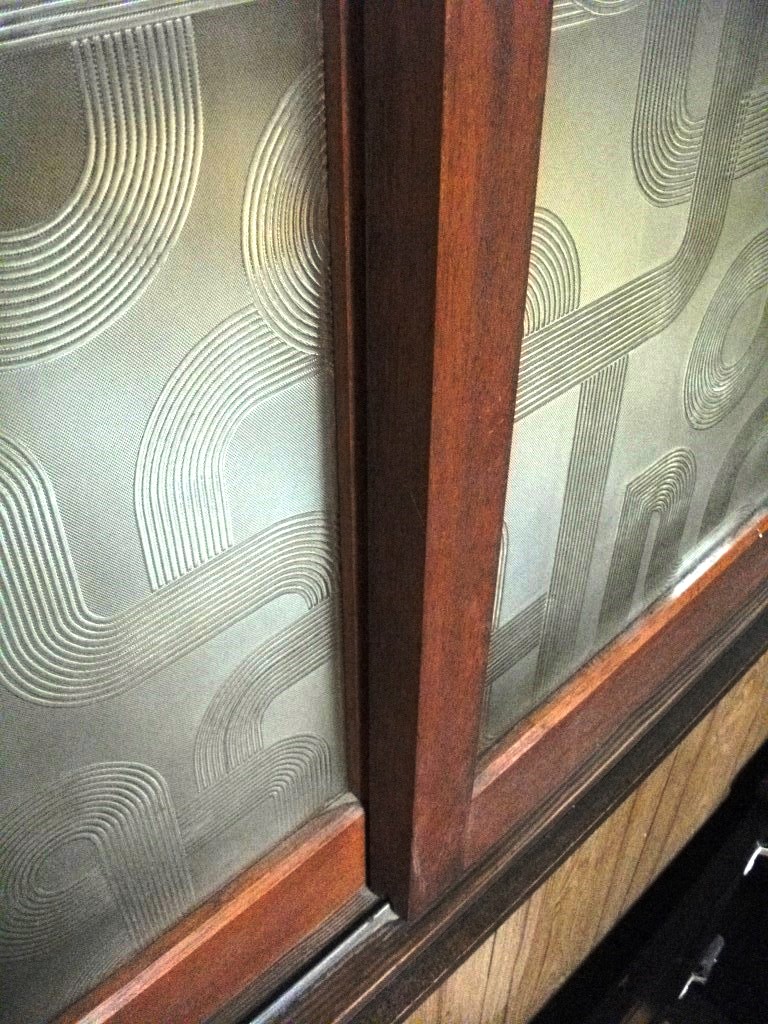 ヤフオク! - 昭和レトロなアンティークガラスの木製サッシ/窓