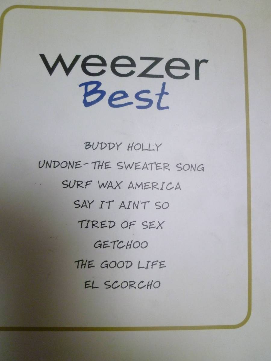 【 weezer Best ウィザー・ベスト バンドスコア 】_画像2