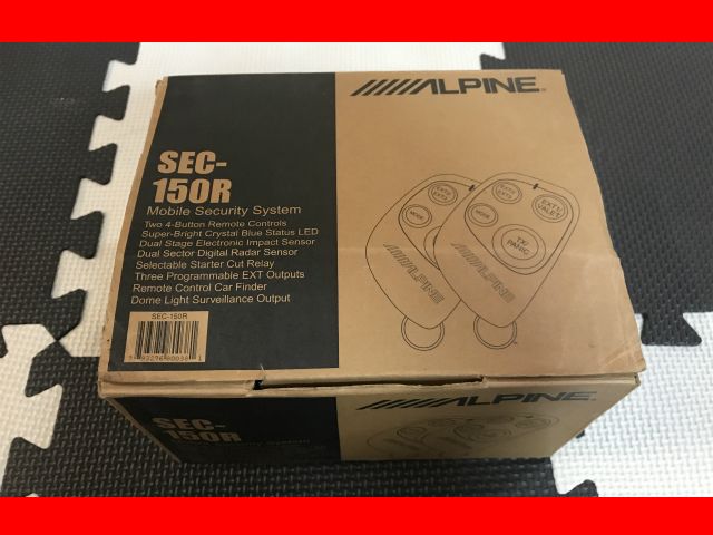  complete sale goods rare Alpine US USA ALPINE SEC-150R car security anti-theft equipment USDM The Fast and The Furious alarm 