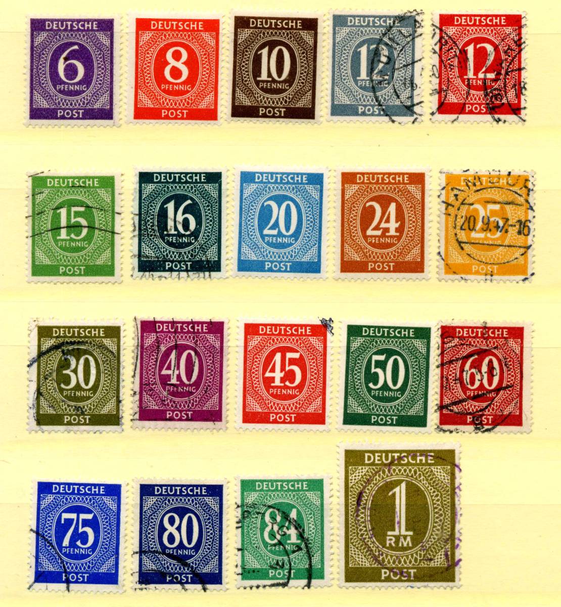 1946年~48年 ドイツ◆米,英, ロシア占領地区 切手 未済混 69種◆DA-512_画像4