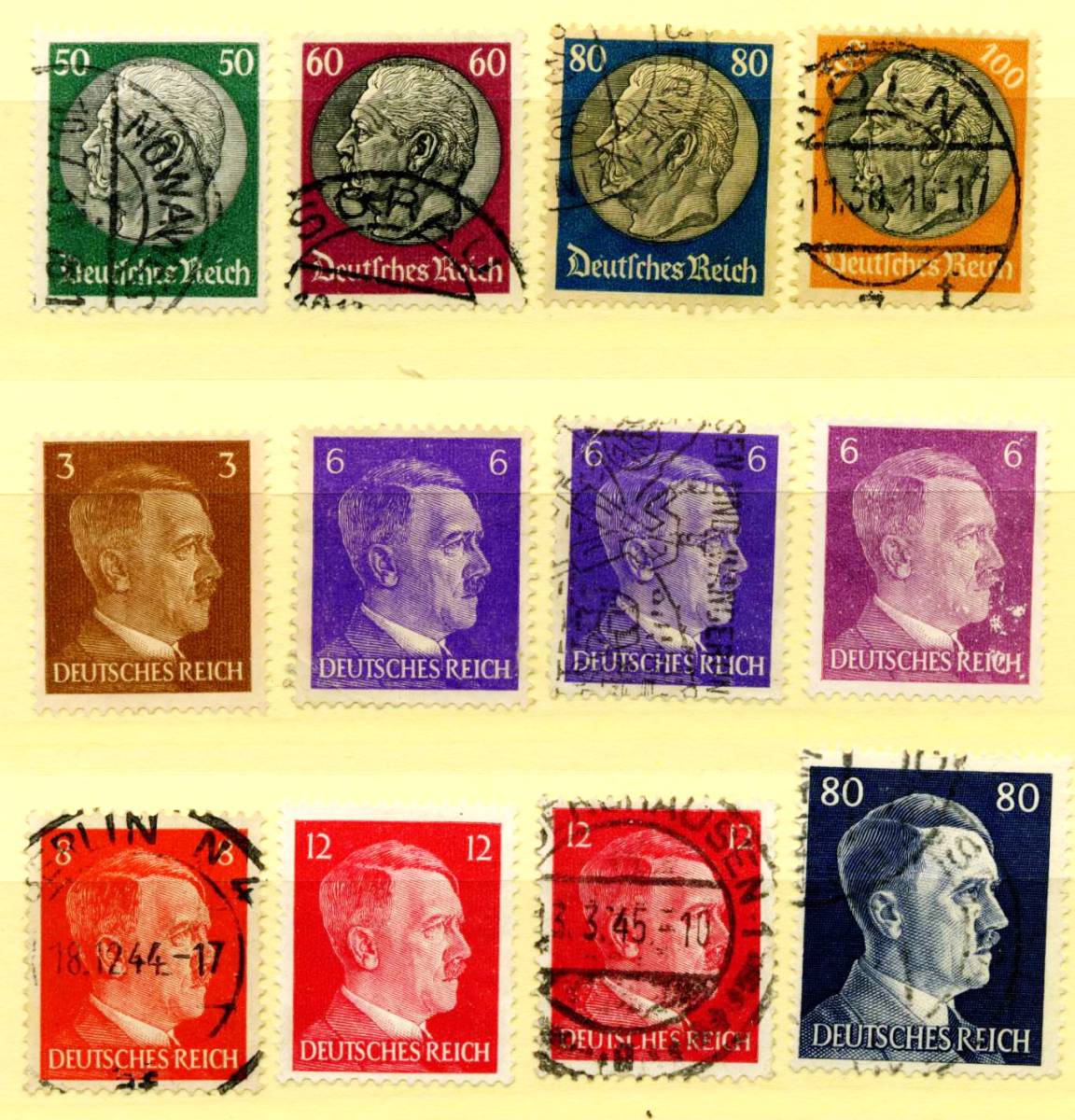 1875年~1944年◆ドイツ古い切手 未済混 54種◆DA-534_画像4