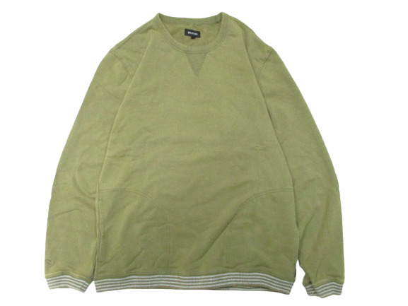 超爆安 新作☆即決 BRIXTON ブリクストン COLLEGIATE POCKET CREWNECK ポケット付スウェットシャツ MilitarOlive/HeatherGreyWornWash SIZE:M Mサイズ 超爆安 新作☆即決 BRIXTON ブリクストン COLLEGIATE POCKET CREWNECK ポケット付スウェットシャツ MilitarOlive/HeatherGreyWornWash SIZE:M Mサイズ