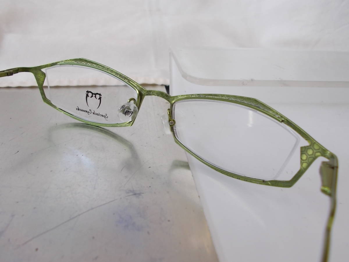 Spectacle Eyeworks お洒落な 個性派デザイン 眼鏡フレーム SE-141-C280 _画像5