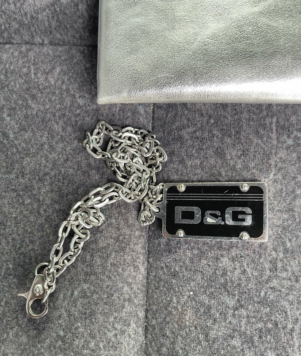 [USED]*DOLCE&GABBANA* Dolce & Gabbana D&G plate колье подвеска 