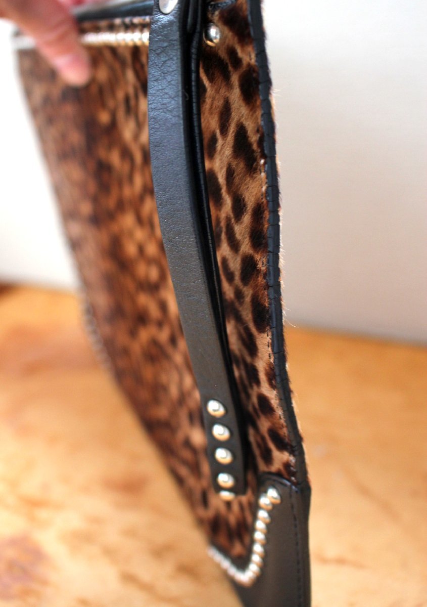 * box attaching J&M davidson× Drawer [ Leopard clutch bag regular price Y99.750] old clothes. gplus Hiroshima 2210s4