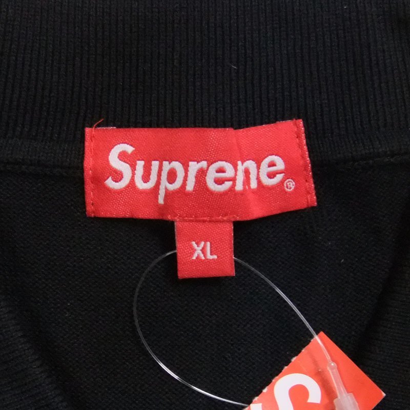 未使用品 Supreme Vertical Stripe Knit L/S Polo XL シュプリーム