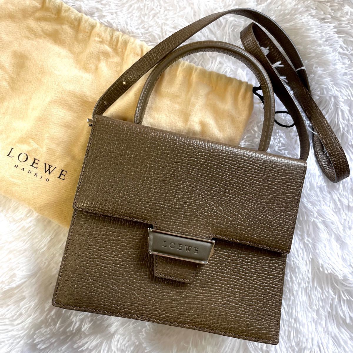 専用 激レア ロエベ LOEWE ショルダーバッグ バルセロナ グレージュ