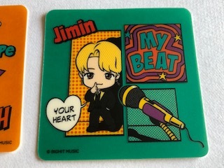 BTS TinyTAN ハニーバターせん 付属品シール j-hope jimin ２枚セット_画像3