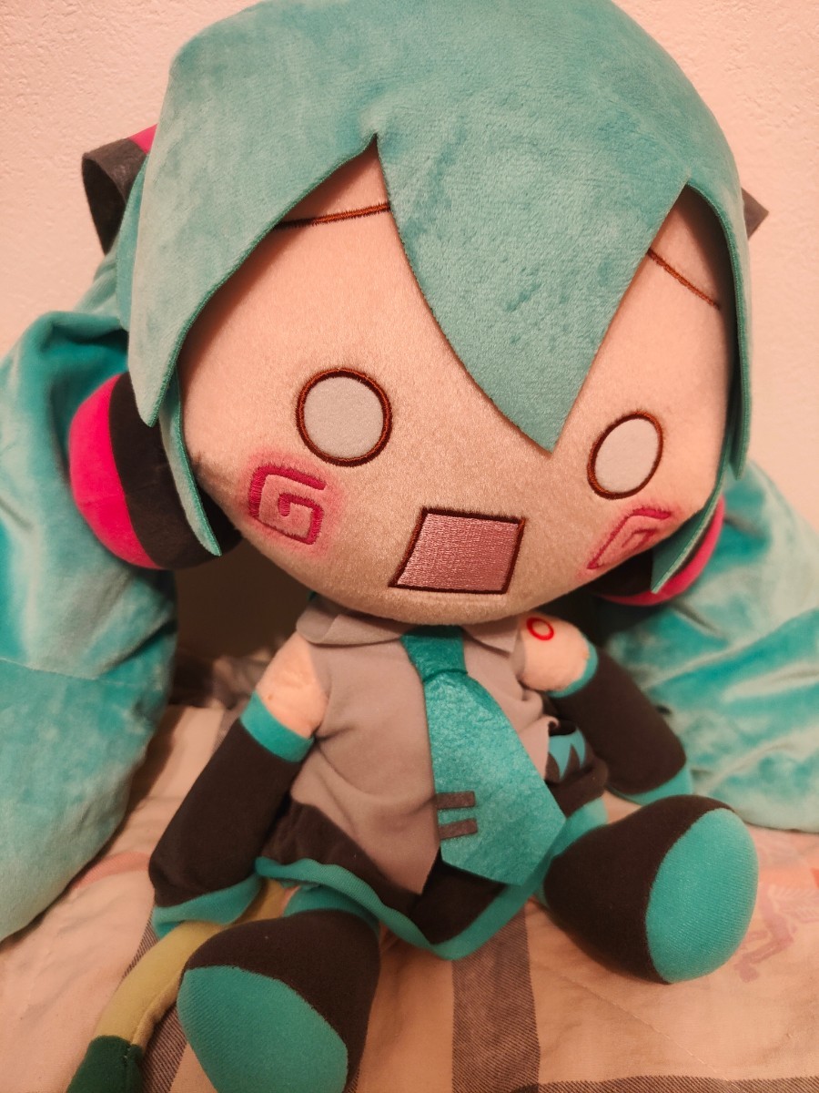MIKU 初音ミク ふわふわ ぬいぐるみ プライズ ネギプロセカ メガ MIKU 初音ミク ふわふわ ぬいぐるみ プライズ ネギプロセカ メガ