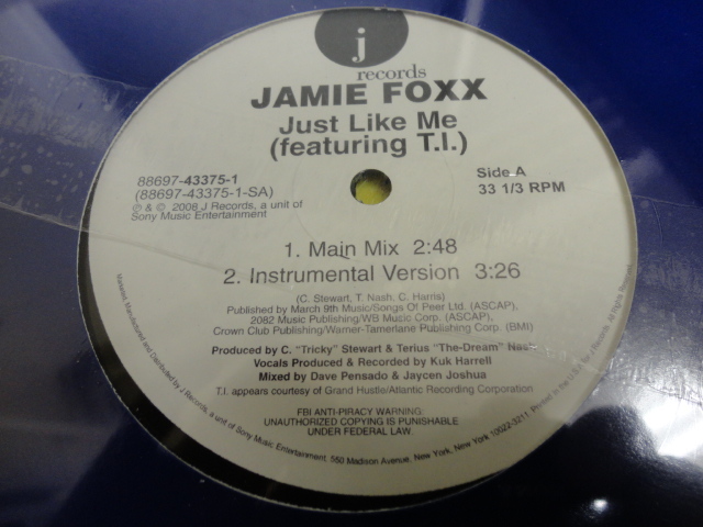 Jamie Foxx - Just Like Me シュリンク未開封 オリジナル原盤 メロウなNEO SOUL R&B 12 視聴_画像3