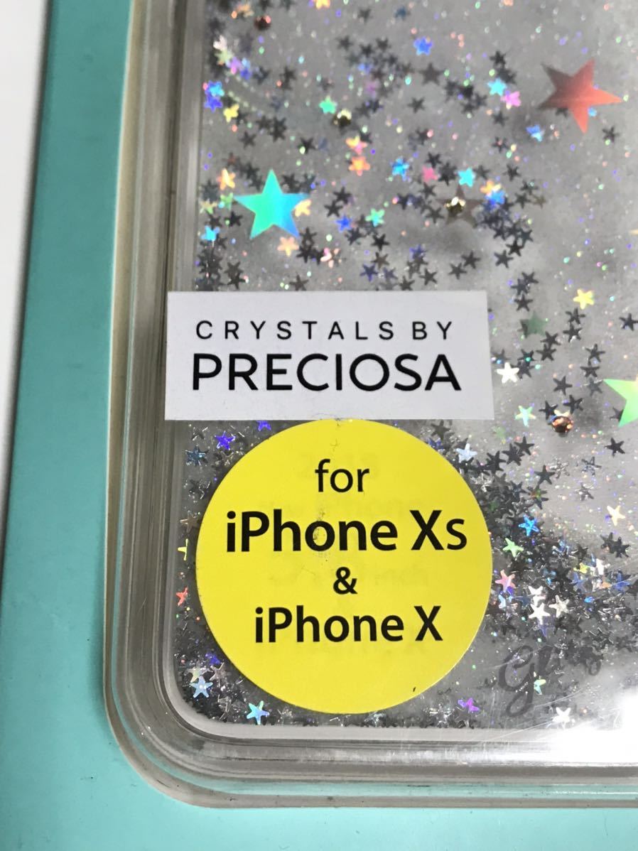 匿名送料込み iPhoneX iPhoneXS用カバー お洒落ケース キラキラ 可愛い PRECIOSA 新品iPhone10 アイホンX アイフォーンXS/OB4