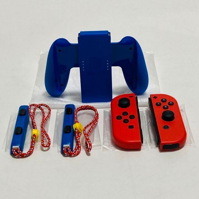 Switch Joy-Con マリオレッド ジョイコン グリップ ストラップ ①-