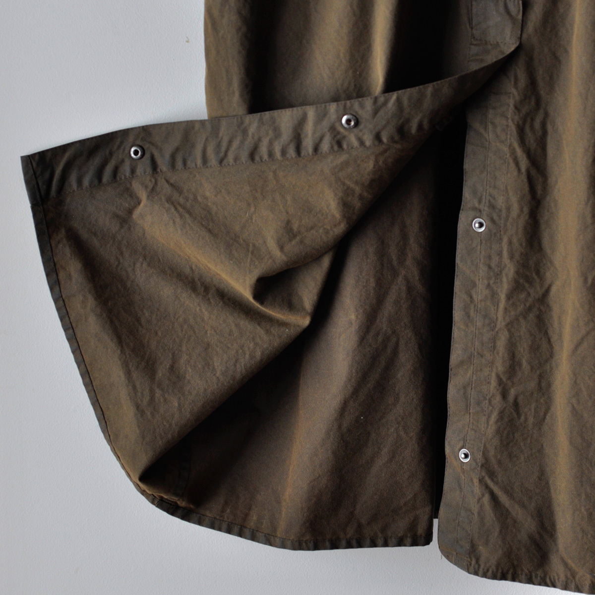 美品 00s Barbour Burghley バブアー バーレー C44 ブラウン 英国製 筆記体ロゴ 3クラウン / ヴィンテージ オイルドコート オーバーサイズ