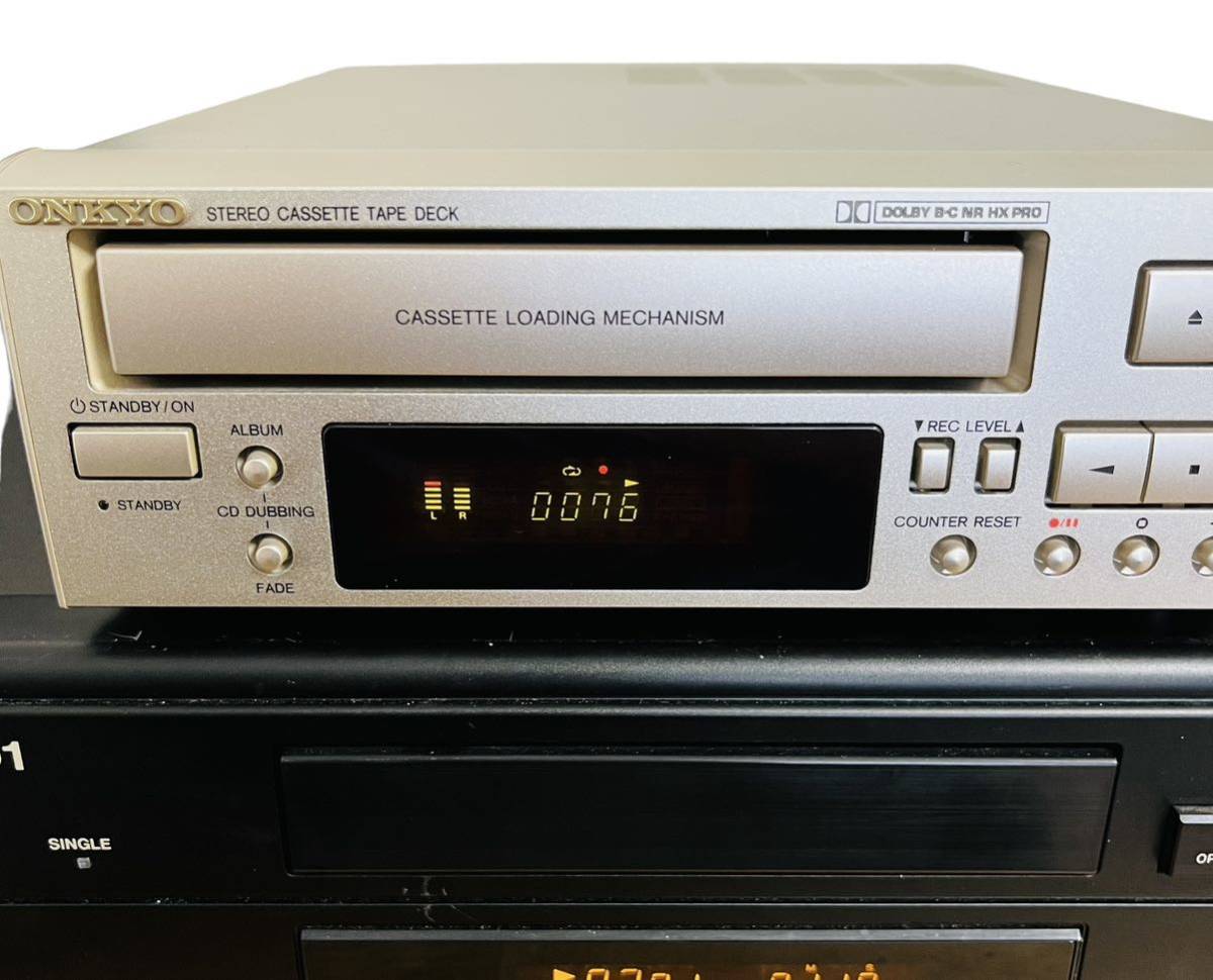 ONKYO オンキョー Stereo Cassette Tape Deck ステレオカセット ONKYO オンキョー Stereo Cassette Tape Deck ステレオカセット