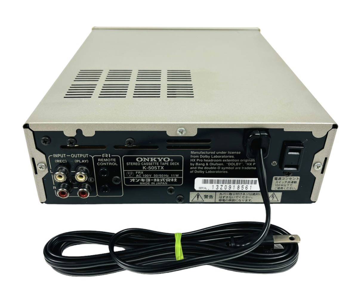 ONKYO オンキョー Stereo Cassette Tape Deck ステレオカセット ONKYO オンキョー Stereo Cassette Tape Deck ステレオカセット