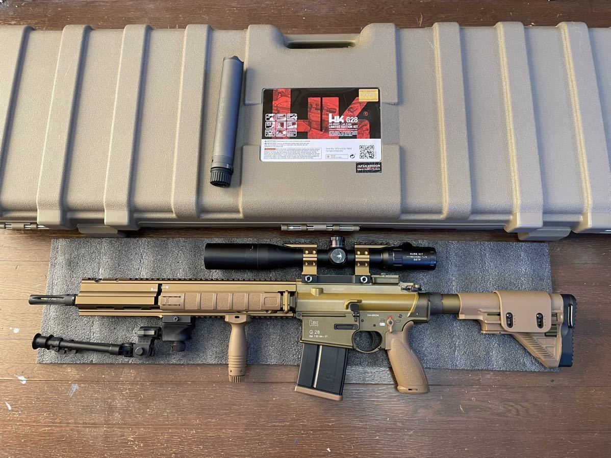 VFC UMAREX G28 スコープ バイポッド サイレンサー付き GBB ガスブローバック ガスガン HK417