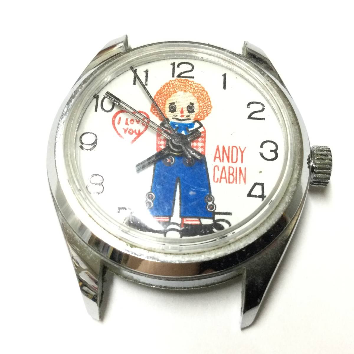 【昭和レトロ・希少ビンテージ】当時物 ANDY CABIN 腕時計 ジャンクの画像1