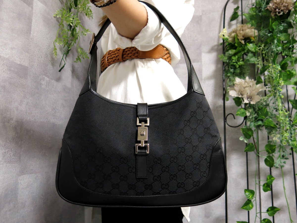美品】GUCCI ショルダーバッグ ニュージャッキー GGキャンバス 金具
