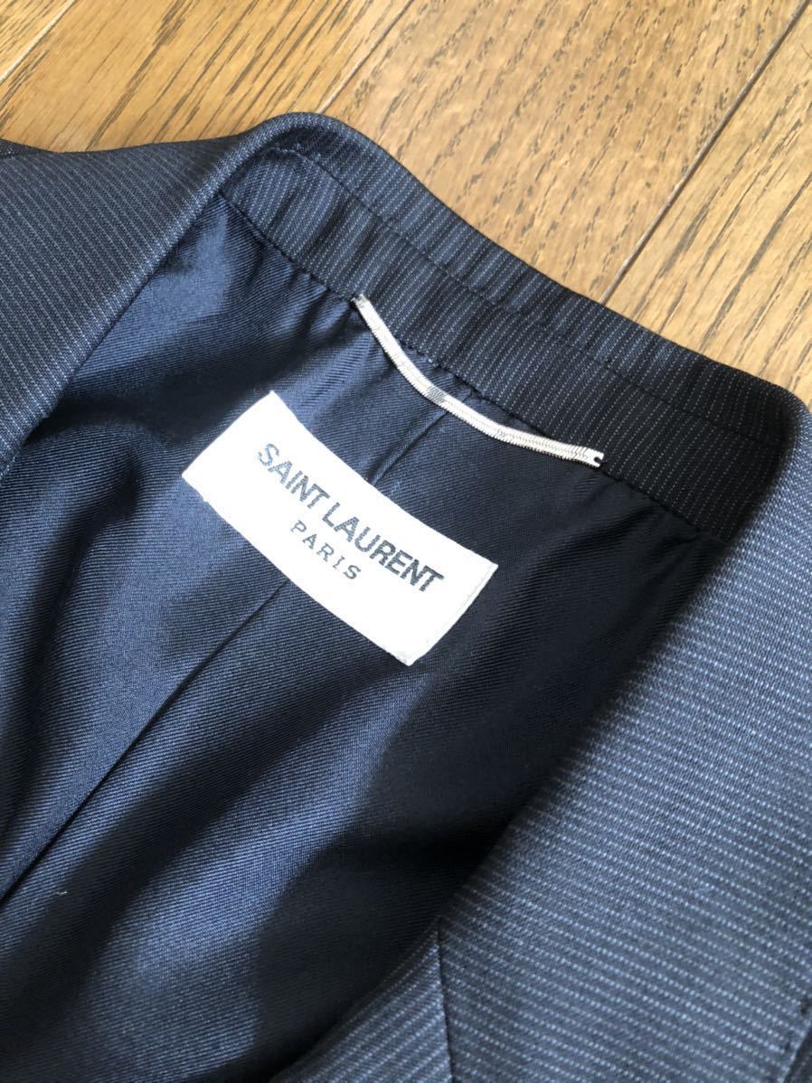 初期　saint Laurent 13ss ピンストライプスーツ　セットアップ　元ディオールオムと現セリーヌのデザイナーであるエディスリマンの作品_画像5