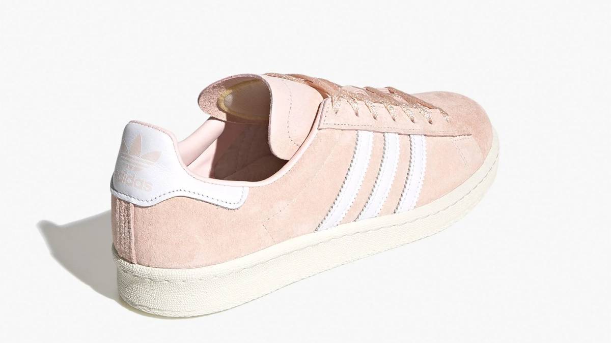 adidas キャンパス 80s 本革スウェード ピンク/27cmの画像8