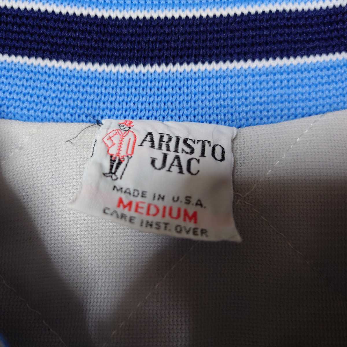 aristojac ナイロン スタジャン USA製 ワッペン刺繍 古着