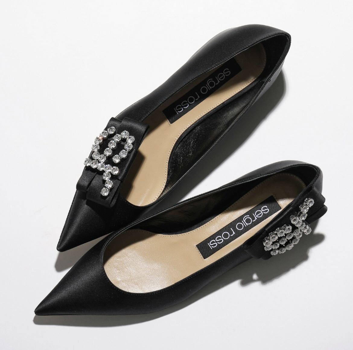 限定販売】 Sergio 37.5 レディース 靴 NERO フラットパンプス