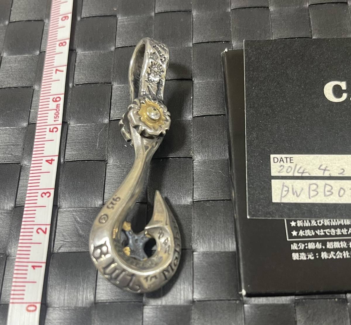 スカル フィッシュフック ペンダント ゴールド Bill Wall Leather BWL