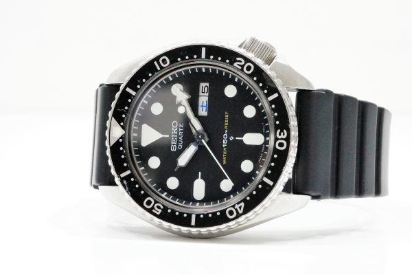 627 SEIKO QUARTZ DIVER 150m 7548-7000 セイコー ダイバー 黒文字盤
