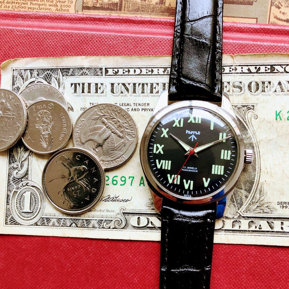 100%の保証 稼働品 手巻き HMT アンティーク腕時計 ミリタリー