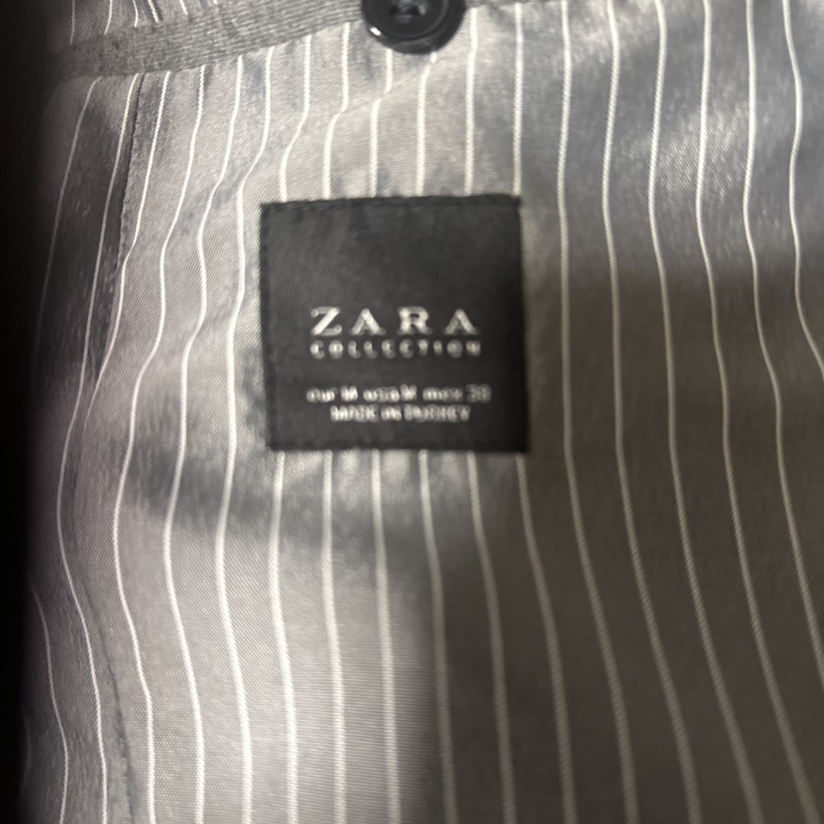 100%安い 美品 ZARA ザラ 46 メンズ テーラードジャケット 光沢