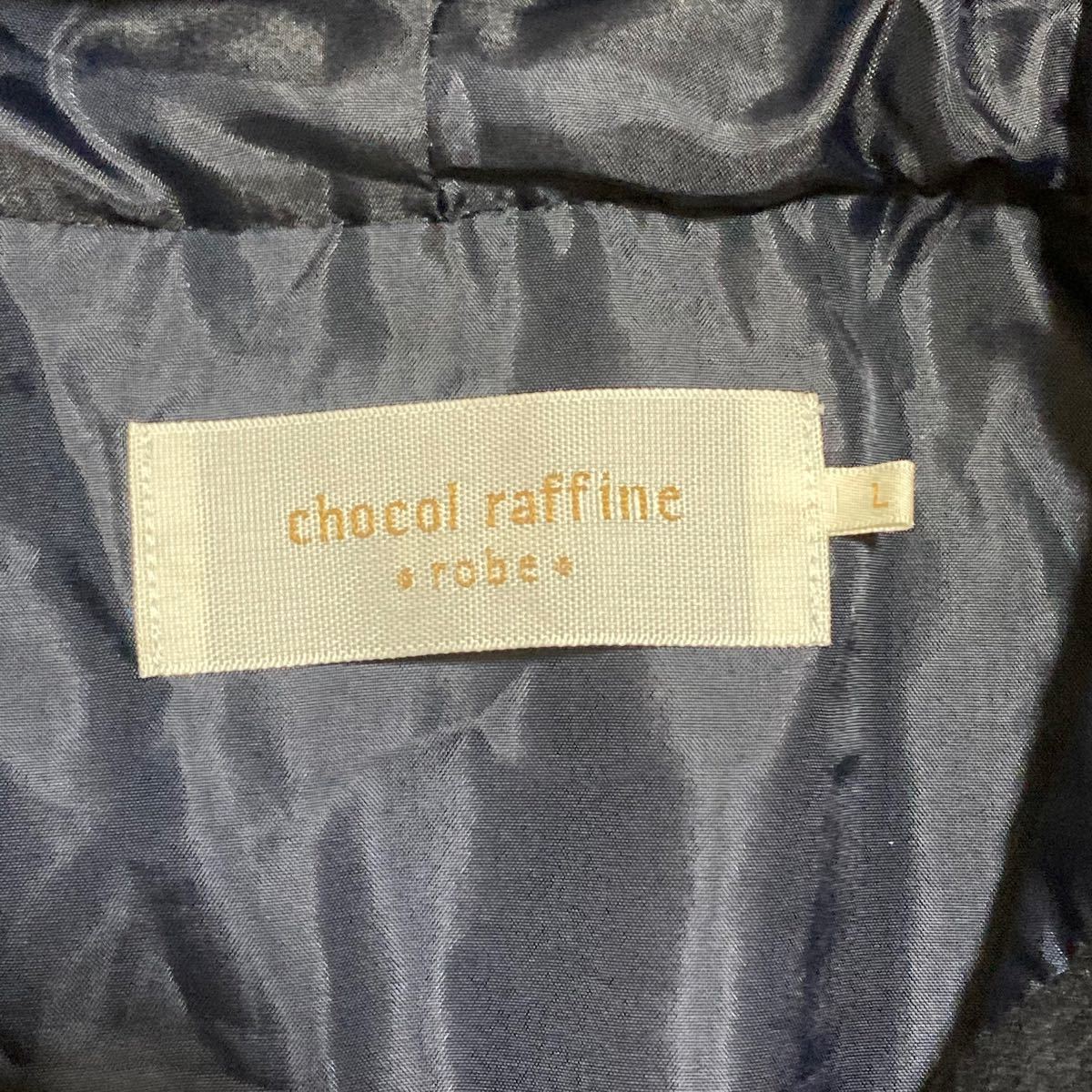 【再々値下げ！！】ショコラフィネローブ　 ダッフルコート ネイビー　Chocol Raffine robe フード有