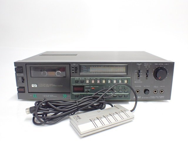 AKAI アカイ/赤井電機 ステレオカセットデッキ GX-F66R リモコン付き
