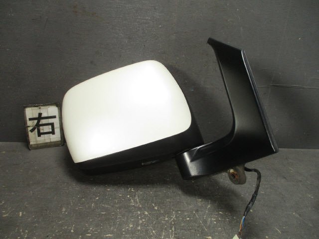 [ inspection settled ] H20 year Wagon R DBA-MH22S right door mirror white pearl Z7T [ZNo:04008032]